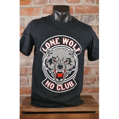 Lone Wolf - No Club koszulka motocyklowa Samotny Wilk