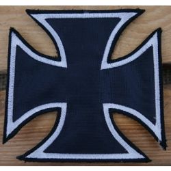 Krzyż Maltański Niemiecki  Naszywka  Żelazny