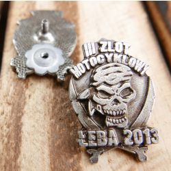 Łeba 2013 Znaczek Zlotowy Blacha Pirat