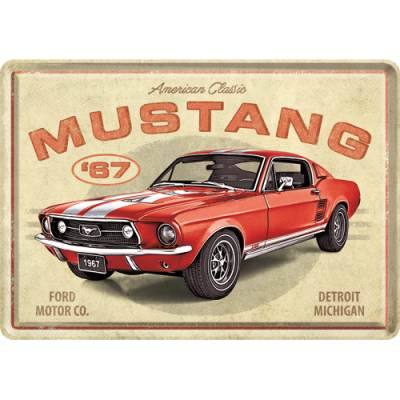 Ford Mustang Metalowa Pocztówka