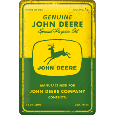 John Deere Reklama Szyld Tablica 20x30 Blacha Special Oil