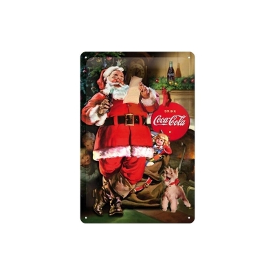 Coca Cola Mikołaj Reklama Szyld Tablica 20x30 Choinka Prezenty Magia Świąt