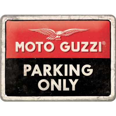 Moto Guzzi 15x20 Tablica - Szyld Reklama Logo Parking Only