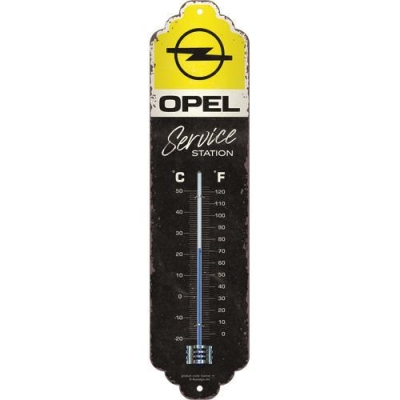 Opel Servis Retro Termometr Ścienny Metalowy