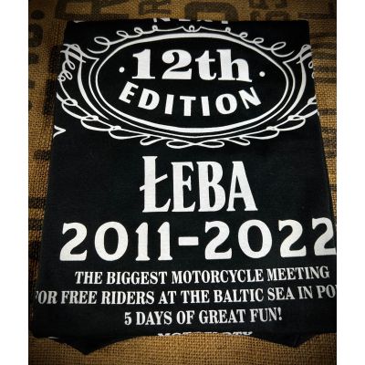 Bike Week Łeba 2022 Męska Czarna Koszulka Limitowana