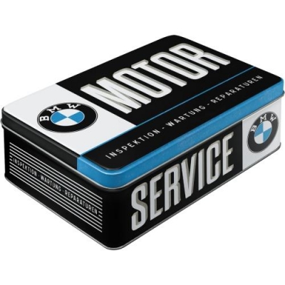 BMW Motor Service Puszka Metalowa Retro