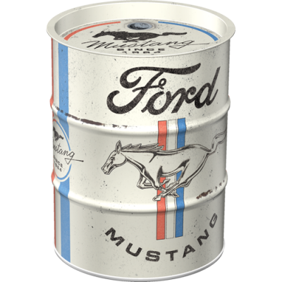 Ford Mustang Skarbonka Metalowa Beczka Olej Puszka