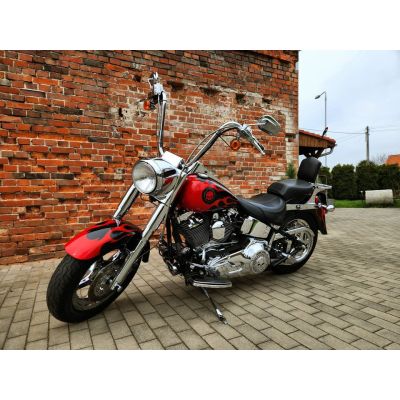 Harley Davidson Fat Boy. 2005 rok. Limited 161/200 Czerwony Płomienie