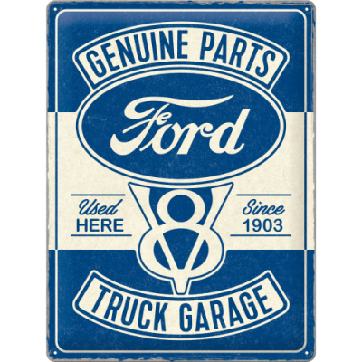 Ford Garage V8 Tablica 30x40cm Reklama USA Genuine Parts