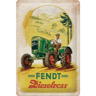 Fendt Traktor Retro Szyld Tablica 20x30 Blacha