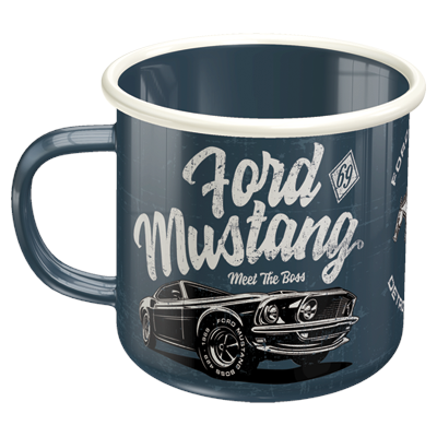 Ford Mustang Kubek Retro Emaliowany