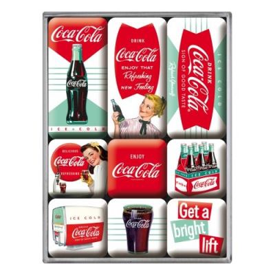 Coca Cola USA Diner Zestaw Magnesów na Lodówkę