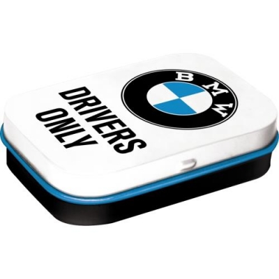 BMW Drivers Only Miętówki Pudełko Metalowe Białe
