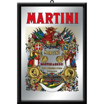 Martini Retro Reklama Lustro Tablica Bar 32x22cm