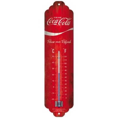 Coca Cola Czerwony Logo Retro Termometr