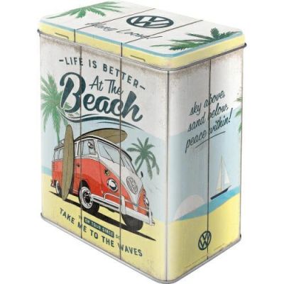 Volkswagen VW Bulik Puszka Metalowa Retro Plaża