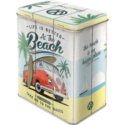 Volkswagen VW Bulik Puszka Metalowa Retro Plaża