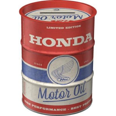 Honda Skarbonka Metalowa Motor Oil Beczka Puszka
