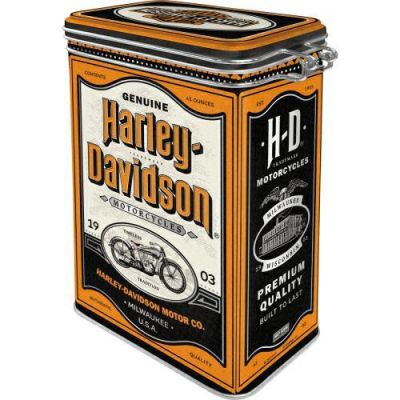 Harley Davidson Retro Puszka z Zamknięciem Hermetyczna Na Kawę