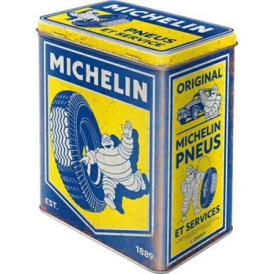 Michelin Puszka Metalowa Retro USA Opony Wulkanizacja