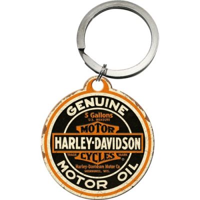 Harley Davidson Retro Motor Oil Brelok do Kluczy