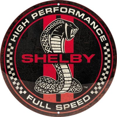 Ford Shelby Okrągły Tłoczony Szyld Plakat Reklama 35cm