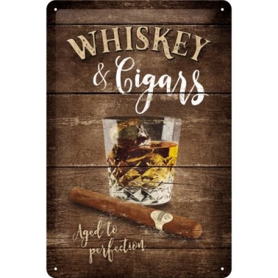 Whiskey Pub Cygaro Reklama Szyld Tablica 20x30