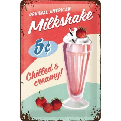 MilkShake Diner USA Reklama Szyld Tablica 20x30