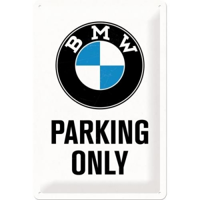 BMW Parking Only Szyld Tablica 20x30 Retro Reklama