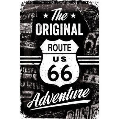 Route 66 Logo USA Szyld Tablica 20x30 Retro Reklama