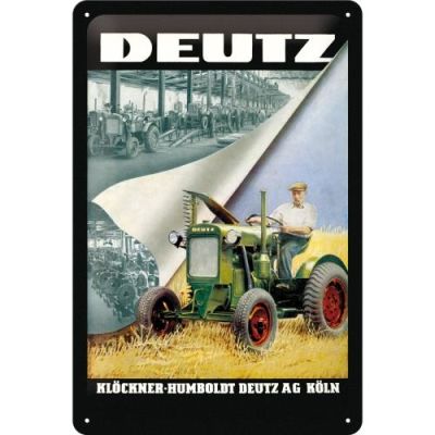 Deutz Traktor Retro Szyld Tablica 20x30 Blacha Plakat
