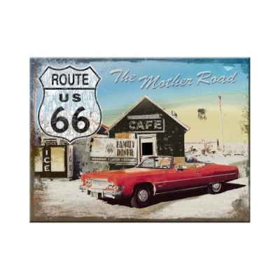 Route 66 Cadillac Auto USA Magnes na Lodówkę