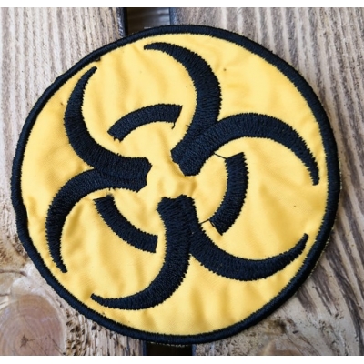 Radioaktywny Znak Postapokalipsa Naszywka Patch żółta