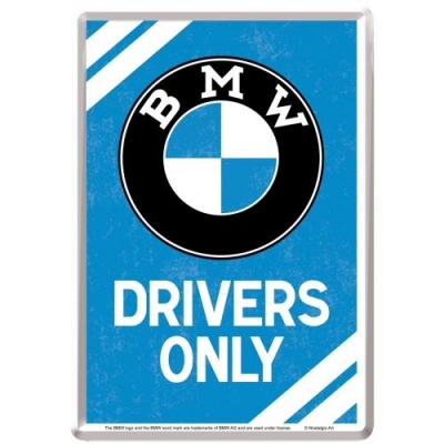 BMW Drivers Szyld Tablica 14x10 Pocztówka