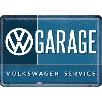Volkswagen Garage VW Metalowa Pocztówka Szyld