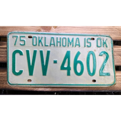 Oklahoma is OK Tablica Rejestracyjna USA CVV-4602