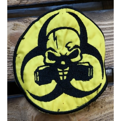 Radioaktywny Znak Postapokalipsa Naszywka Patch żółta