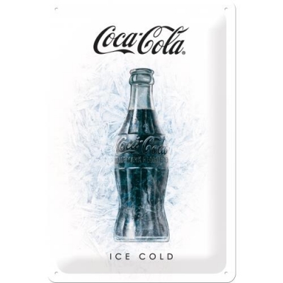 Coca Cola Butelka Zima Reklama Szyld Tablica 20x30