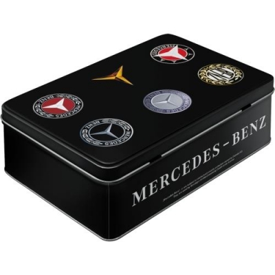 Mercedes Puszka Metalowa Retro Logo