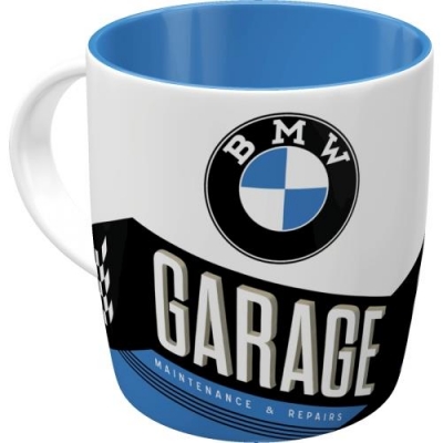 BMW Garage Kubek Retro Ceramiczny Garaż