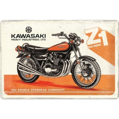 Kawasaki Motocykl Z1 Szyld Tablica 20x30 Retro Reklama