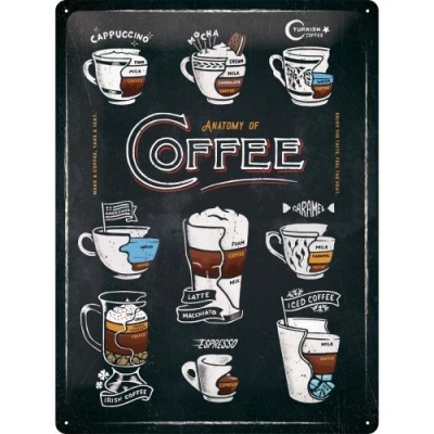 Kawa Cafee Szyld Tablica 30x40cm Retro Reklama Kawiarnia Kawy
