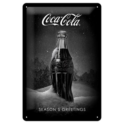 Coca Cola Butelki Reklama Szyld Tablica 20x30 Bar Śnieg