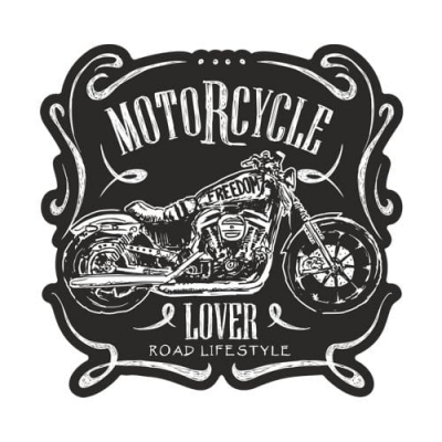 Motorcycle Lover Naklejka Motocyklista Freedom