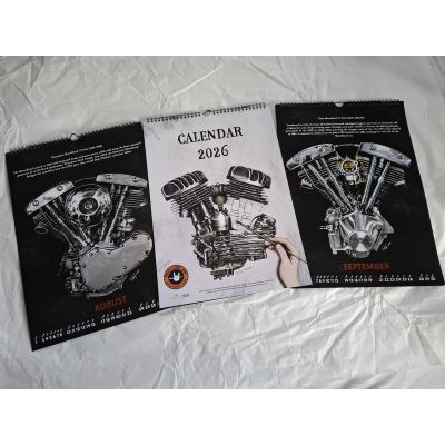 Kalendarz 2026 Billy Cune Art Engine – Limitowana edycja dla fanów Harley-Davidson