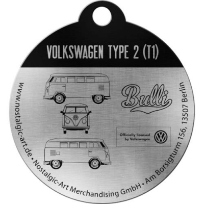 Volkswagen Bulik T1 Niebieski VW Brelok Metalowy Do Kluczy