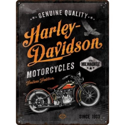Harley Davidson JD Milwaukee Retro Szyld Tablica 30x40cm USA