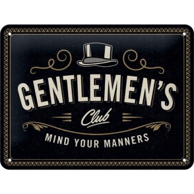 Gentlemens Club15x20 Tablica - Szyld Klub Dżentelmenów
