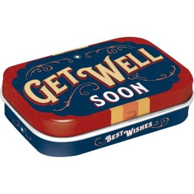 Get Well Western Miętówki Pudełko Metalowe Kowboy