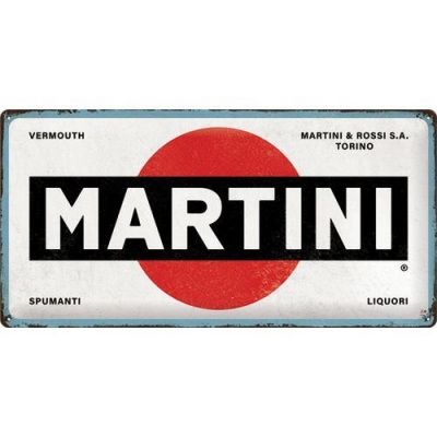 Martini Retro Tablica 25x50cm Bar Klub Pub Duża Reklama Retro
